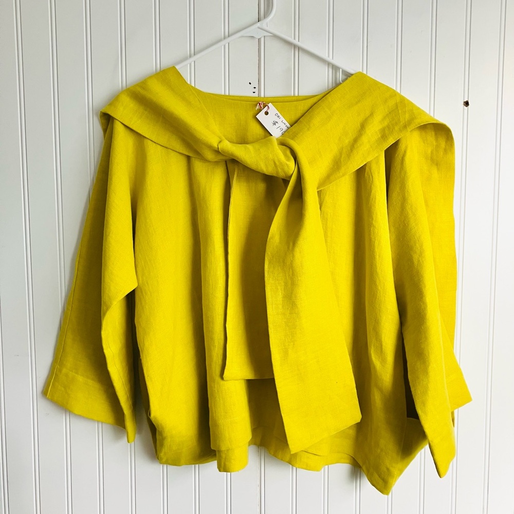 HANDMADE 100% Linen Top